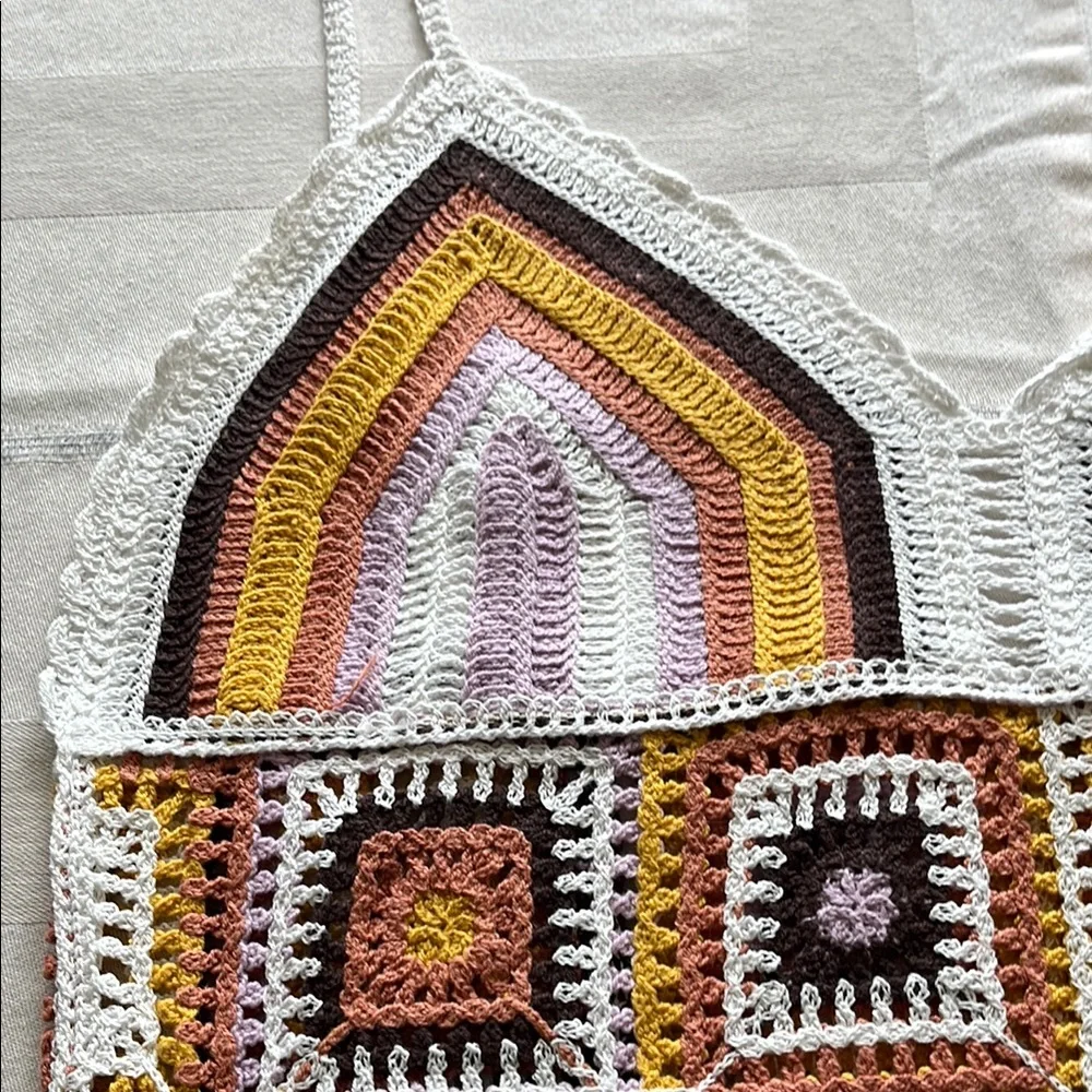Multicolor Crochet Pattern Dress - Picture 6 of 6